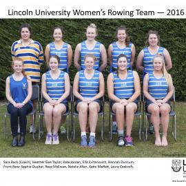 2016 Rowing Team Womens