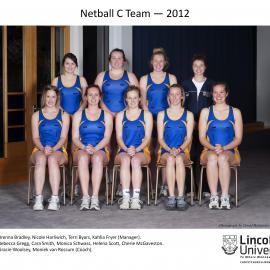 2012 Netball C Team