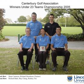 2005 Canterbury Golf Association Winners Under 23 Teams Championship