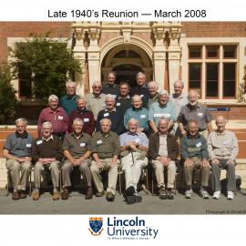 Late 1940s Reunion group, March 2008