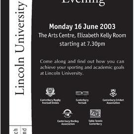 2003 Sports Scholarship Information Evening