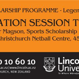 2007 Sports Scholarship Programme Information Session