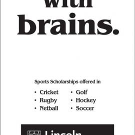 2006 Sports Scholarship Advertisement