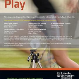 2010 Sports Scholarship Fitness and Skills Testing Poster