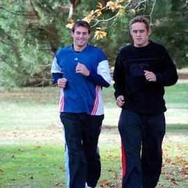 Andrew Ellis (Cricket Scholar, 2000) and Grant Polson (Rugby Scoholar, 1999), 2001