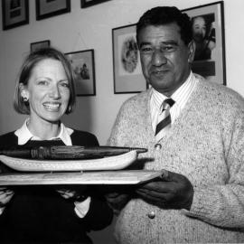 The Opal Trophy, carved for, and presented to, Lincoln Toastmasters, 1994