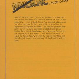 Mini NewsLinc, 11 July 1986z, No. 1