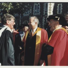 1999 Graduation ceremony: Neil Gow, Don McKinnon and Ronald Ramsay Trotter 04