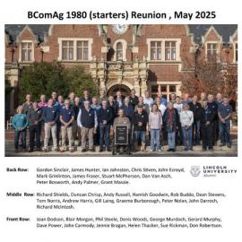 BComAg 1980 (starters) Reunion , May 2025