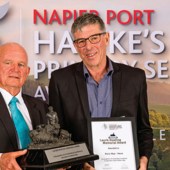 02 September 2022
Steve Wyn-Harris wins Hawke's Bay agriculture award