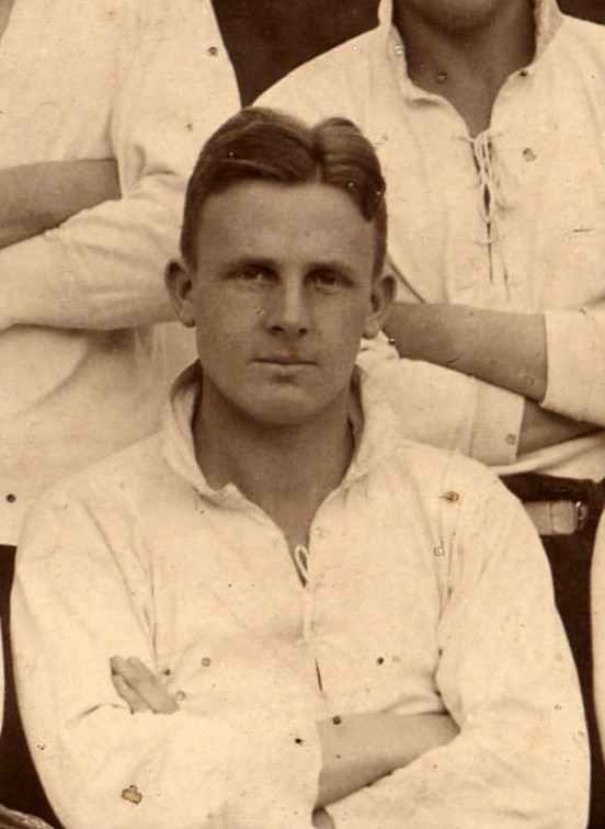 Allan Henderson portrait from 1933 Rugby First Fifteen photo