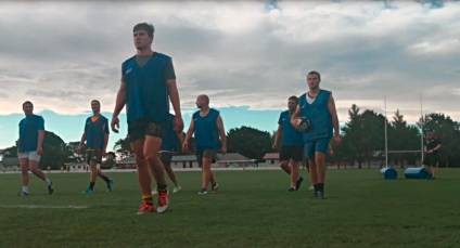  The division one men's side at pre-season training.