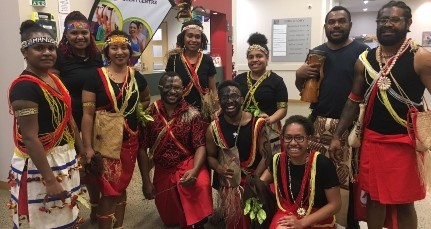 LU students and a Wellington friend helped to provide entertainment at the celebration.