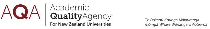 Academic Quality Agency for New Zealand UniversitiesAcademic Quality Agency for New Zealand UniversitiesAcademic Quality Agency for New Zealand UniversitiesAcademic Quality Agency for New Zealand Universities