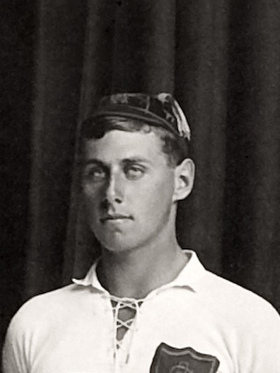R. Faulkner from the photo of 1917 Rugby First Fifteen
