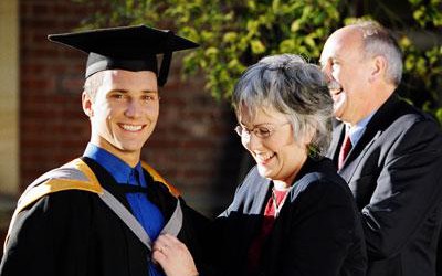 Student graduating with Commerce Honour, 2009