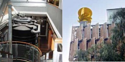 Left: The GOL Green Building, Melbourne has won
several sustainable building awards.
Right: CH2, Melbourne, is rated 6 star Green Star.