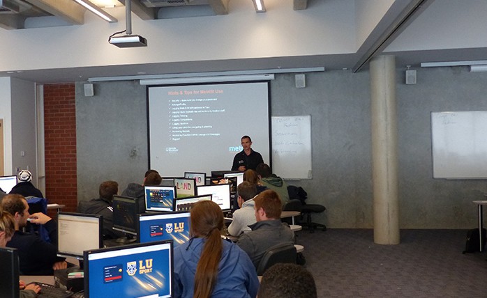 Richard Deuchrass providing Metrifit training.