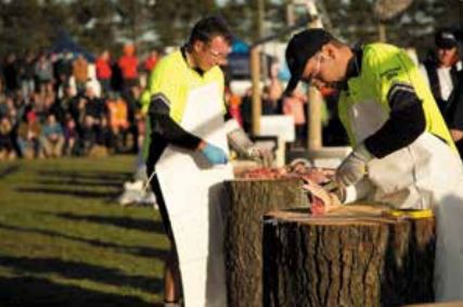 The grand final of the ANZ Young
Farmer of the Year contest was held at the University in July.