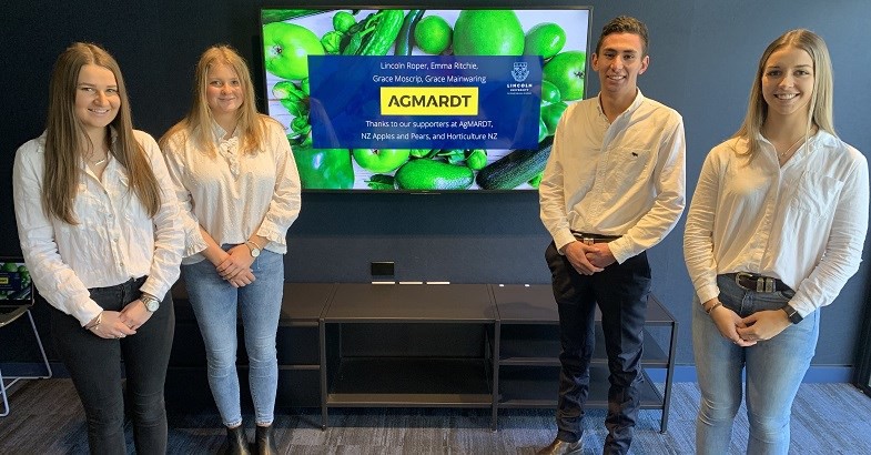 Pictured from left are Grace Mainwaring, Emma Ritchie, Lincoln Roper and Grace Moscrip.