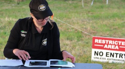 Dr Roshean Woods hard at work during the contest