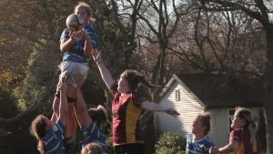 Emma Dermody secures possession for the Ewes in last weekend’s semi-final.
