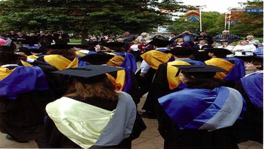 Students graduating from Lincoln University