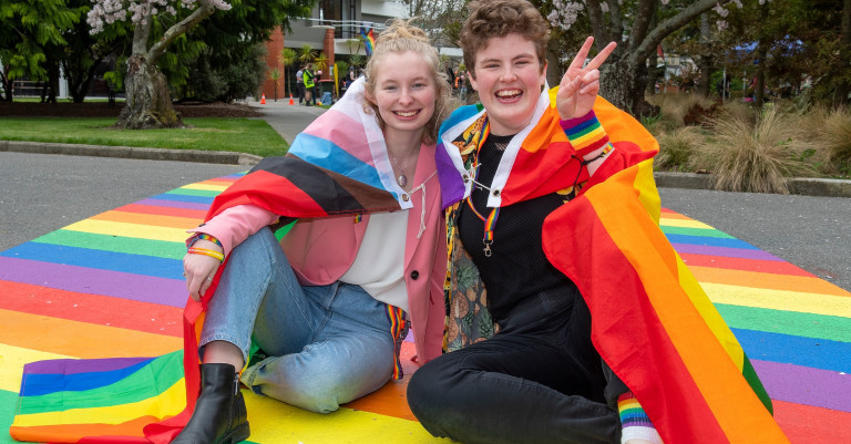 28 September 2022
Rainbow crossings have pride of place on campus
