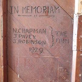 Graffiti on door: Memorial Panel - “The Firm” (1929 and1944) | 1 vote